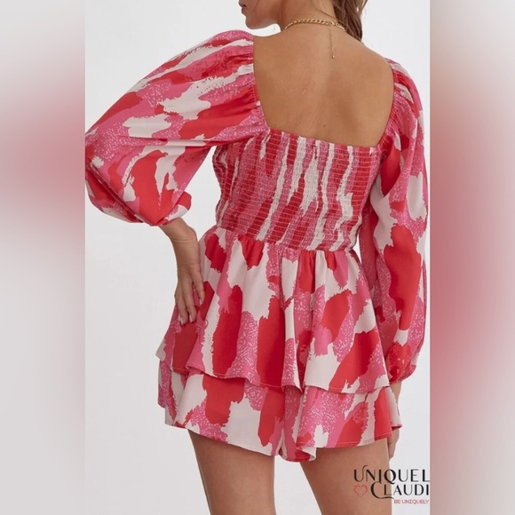 Entro Joni Tiered Long Sleeve Romper. Size M EUC. - Picture 15 of 16